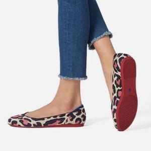 Retired Rothy’s Red Cat Flats Rounded Sz 7